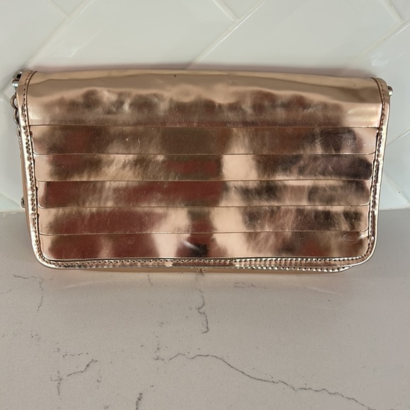 Maria Sharapova by Cole Haan rose gold clutch with detachable chain - Picture 7 of 9